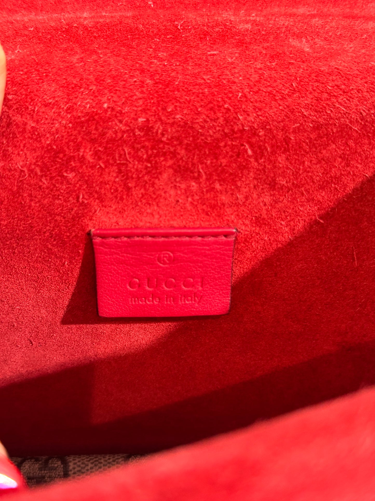 Gucci Mini Dionysus Shoulder Bag Hibiscus Red