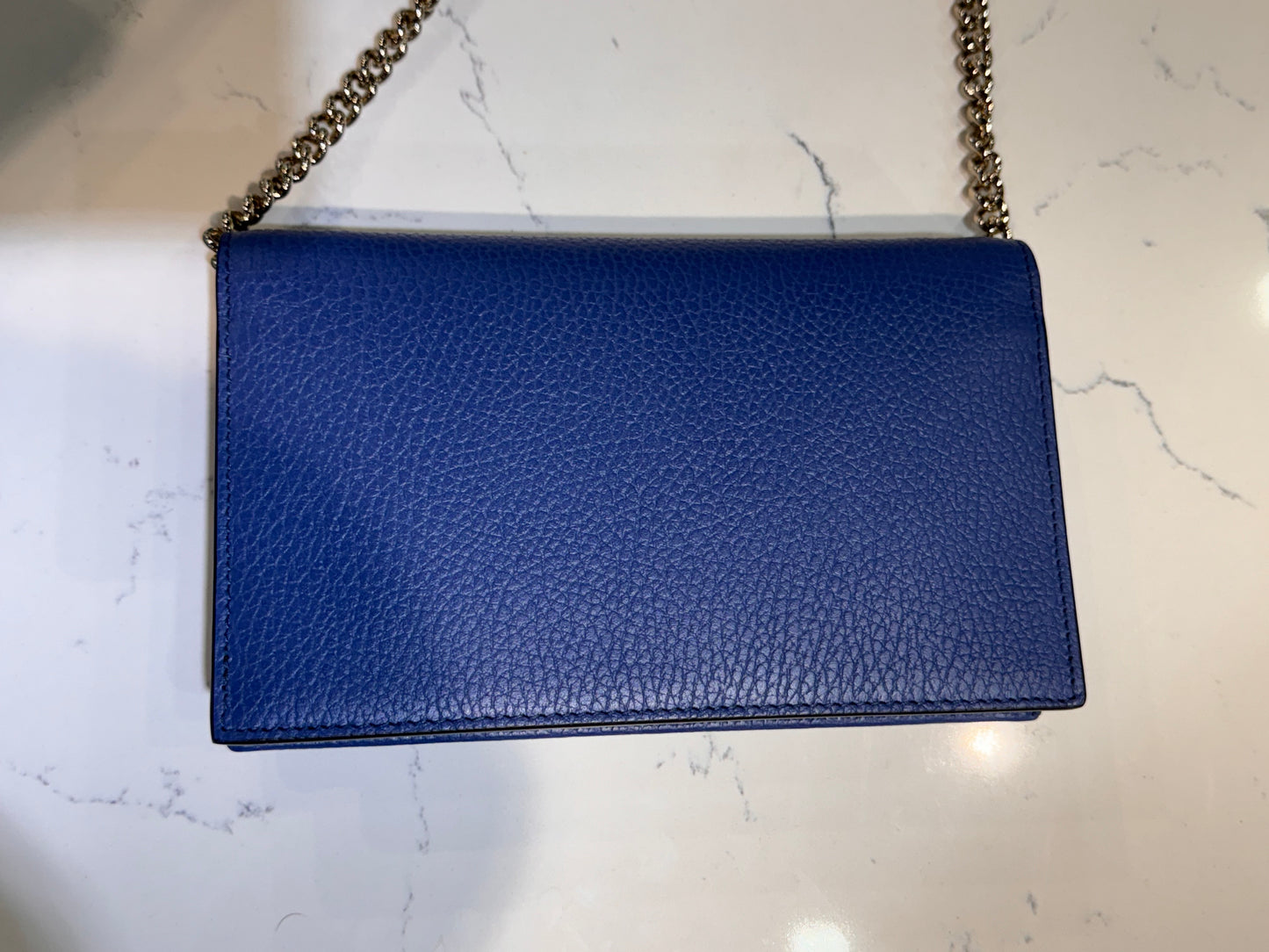 Gucci GG Wallet On Chain Blue