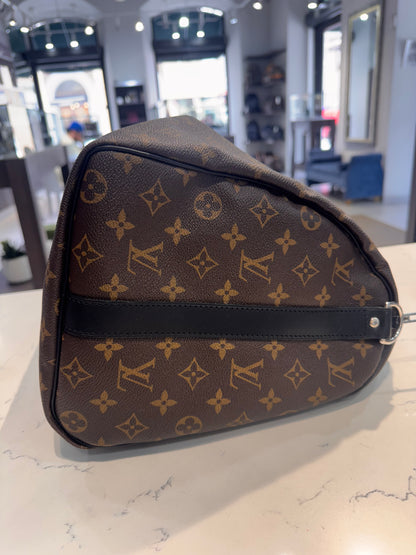 Louis Vuitton Monogram Macassar Keepall Bandouliere 45