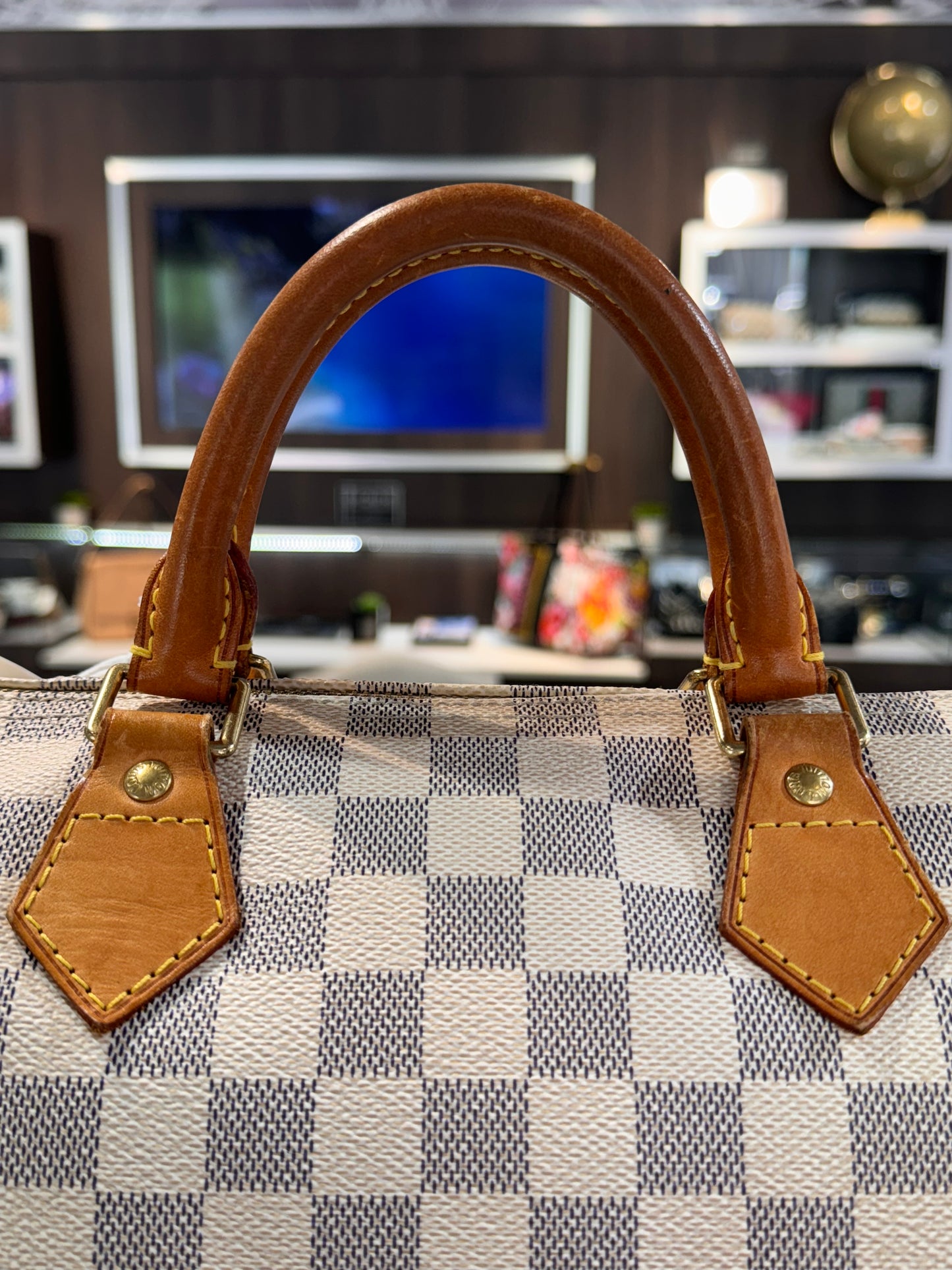 Louis Vuitton Speedy 30 Damier Azur