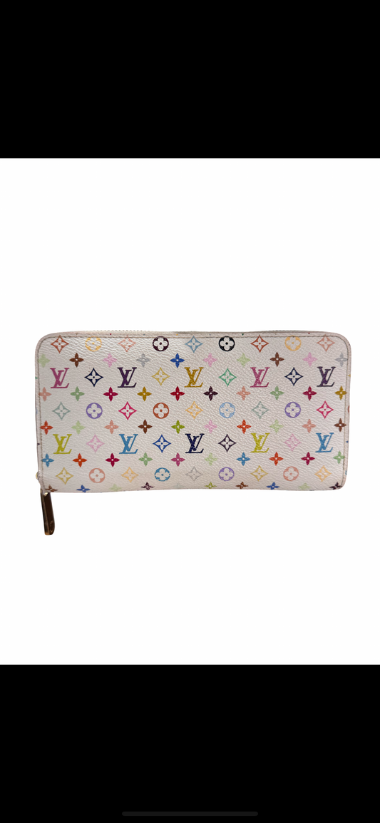 Pre-owned Louis Vuitton Monogram Multicolor Zippy Wallet