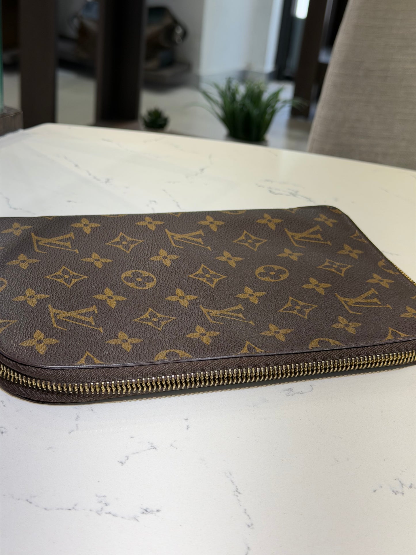 Vintage LV Monogram Large Zippy Agenda Cover