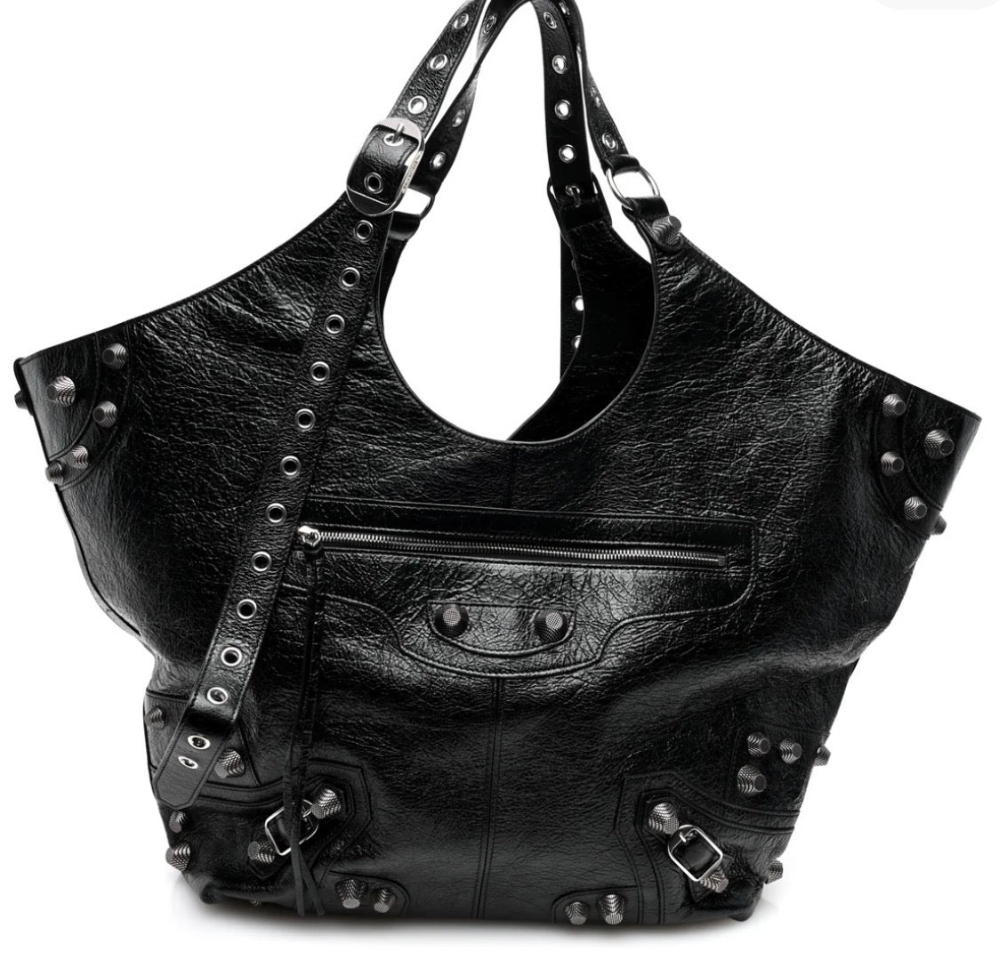 Pre-Owned Balenciaga Large Cagole Carry All Bag Black