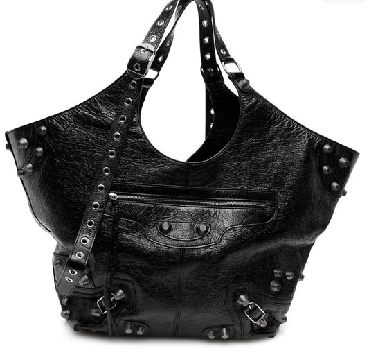 Pre-Owned Balenciaga Large Cagole Carry All Bag Black