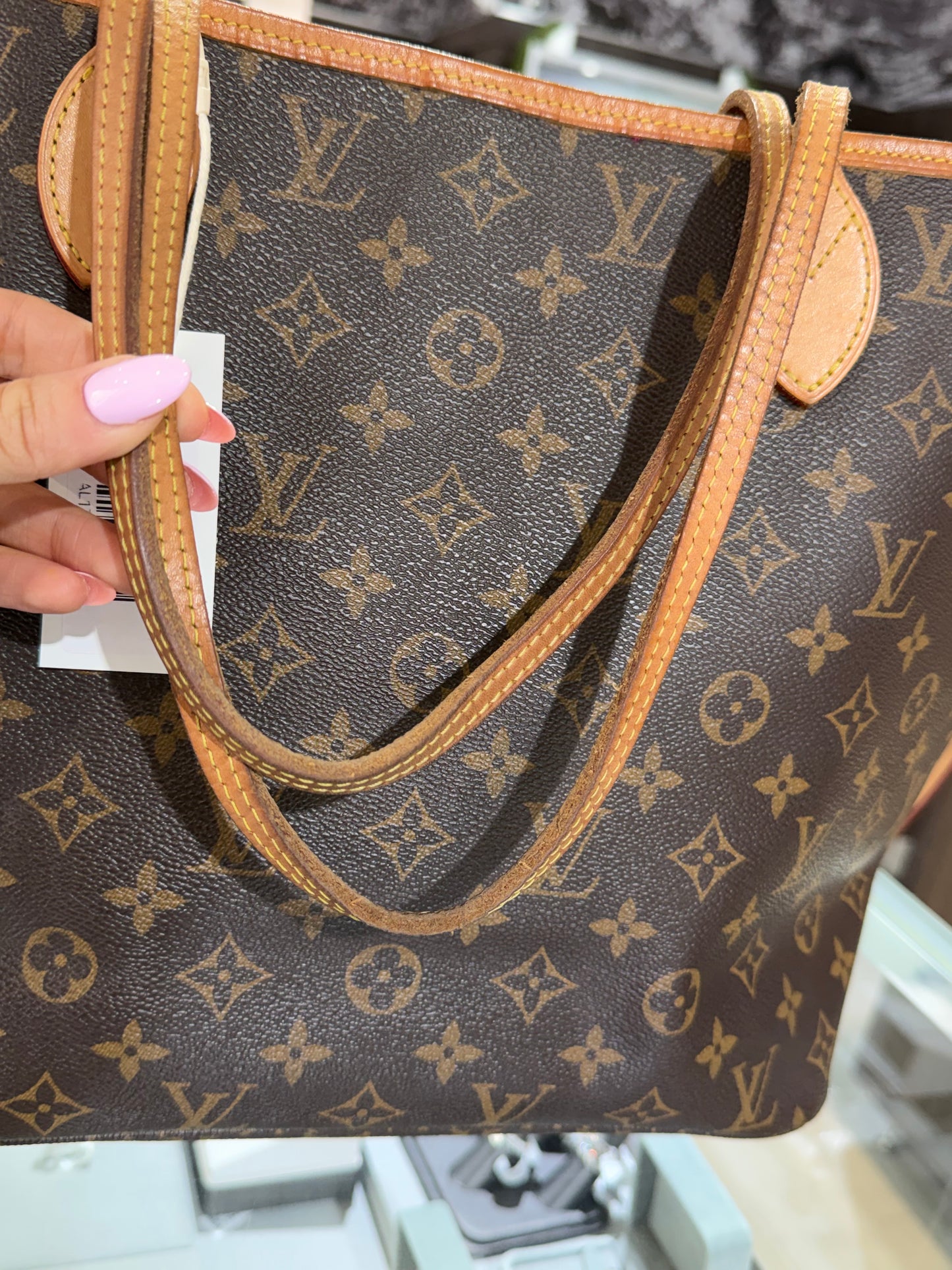 Pre-Owned LV Monogram Neverfull MM Pivoine Pink