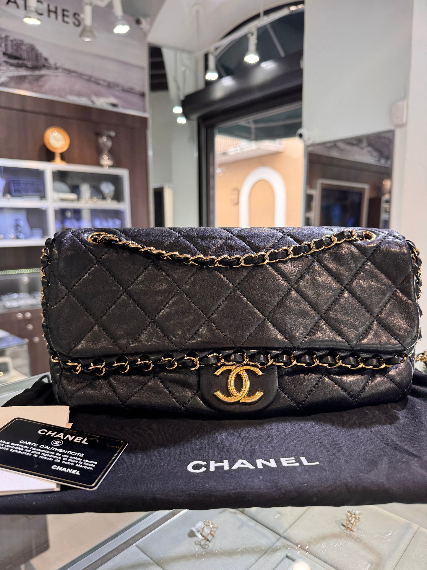 Chanel Chain Around Black Calfskin 2012