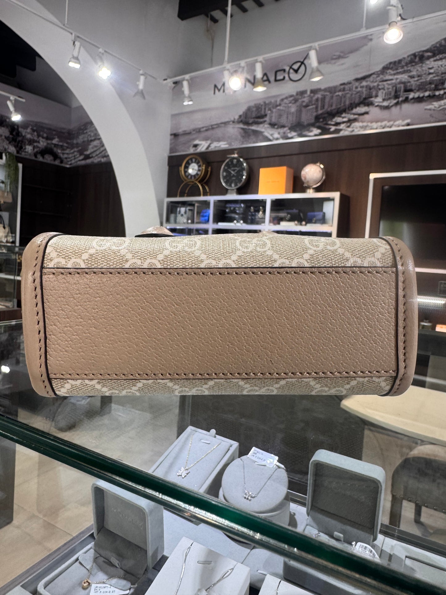 Gucci Beige GG Supreme Mini Tote