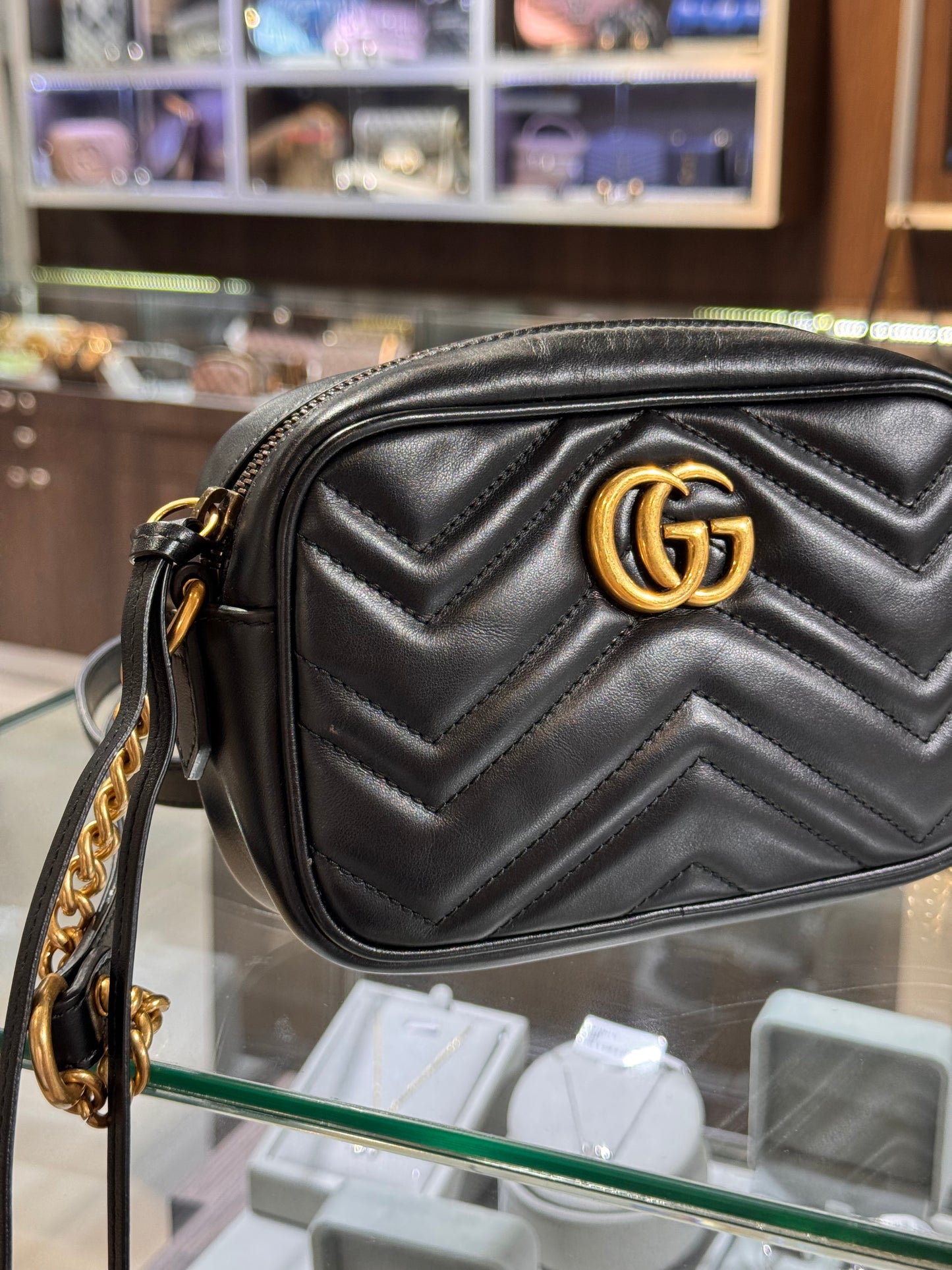 Gucci Black Mini Marmont Crossbody