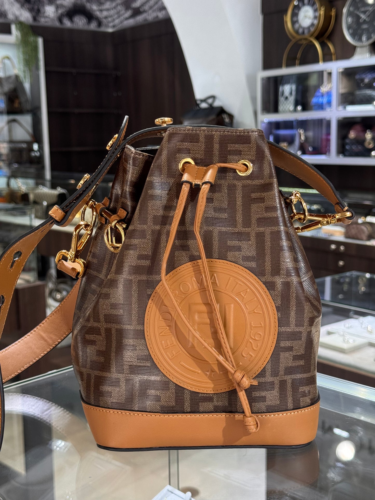 Fendi Mon Tresor Zucca Bucket Bag