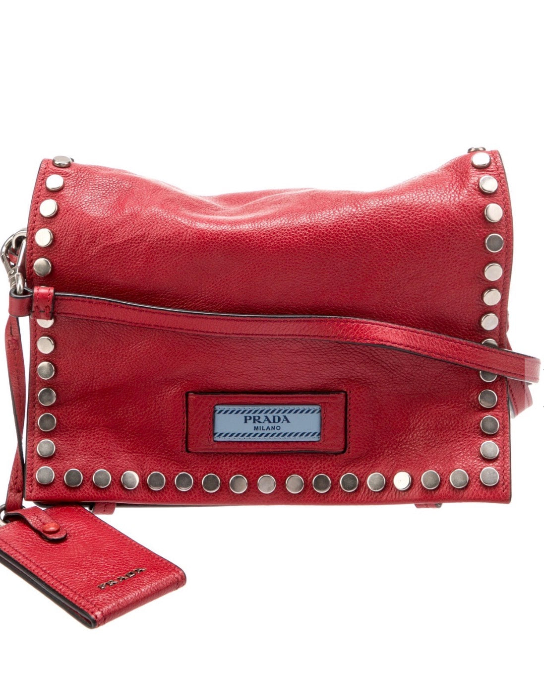 Pre-Owned Red Etiquette Messenger Bag