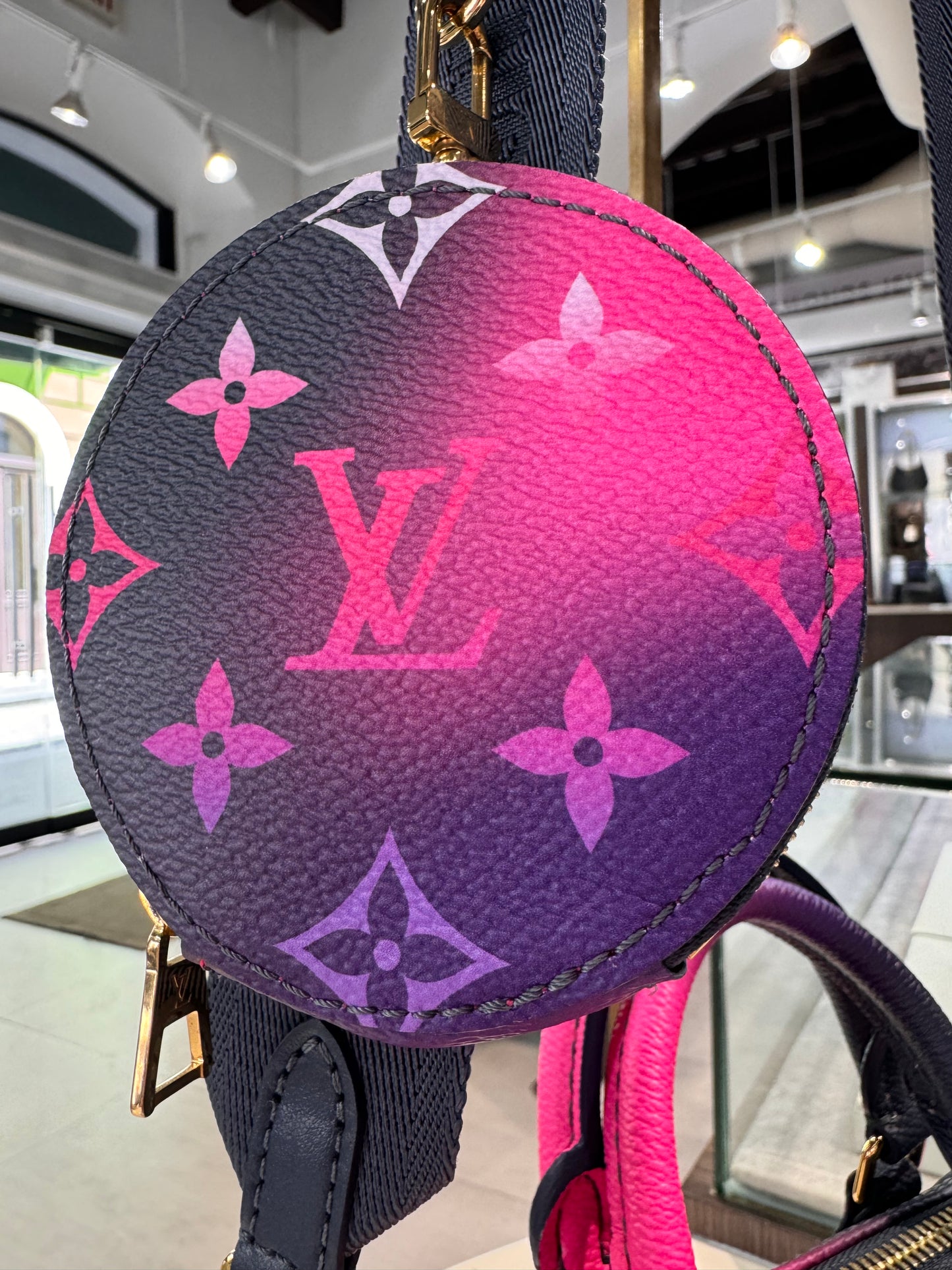 Louis Vuitton Giant Spring In The City Papillon BB Midnight Fuchsia