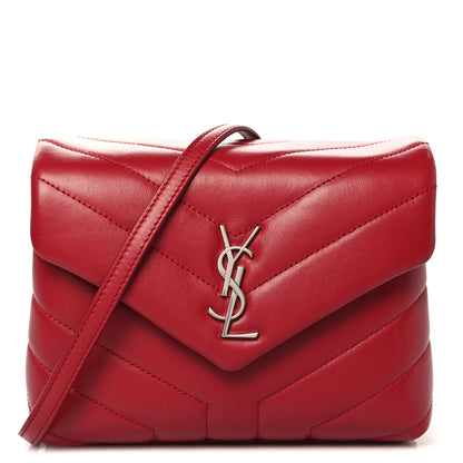 Pre-Owned YSL Red Mini Loulou Crossbody Bag