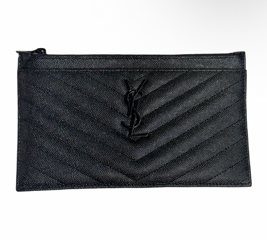 Saint Laurent Black Zip Pouch