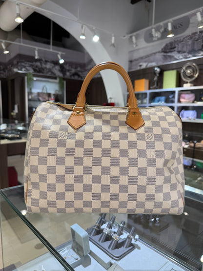 Pre-Owned LV Azur Damier Speedy 30