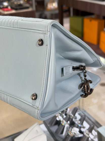 Pre-Owned CC Light Blue Calfskin Garden Tote