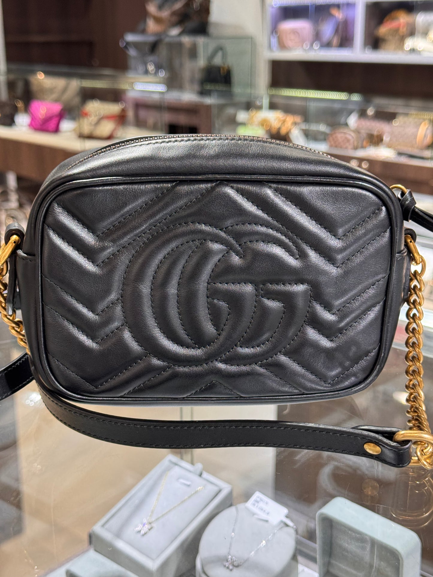 Gucci Black Mini Marmont Crossbody