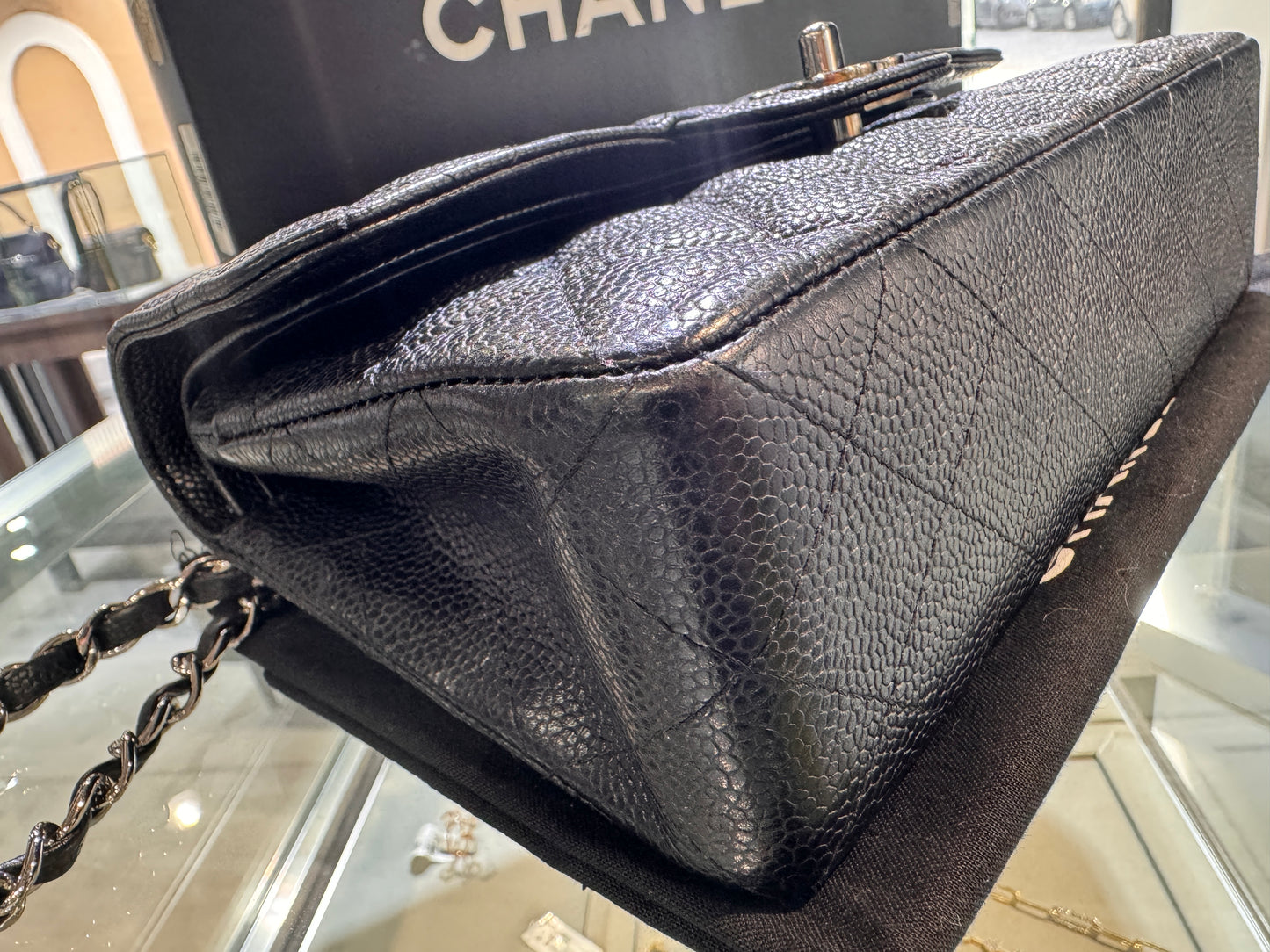 Chanel Small Black Caviar Classic Double Flap