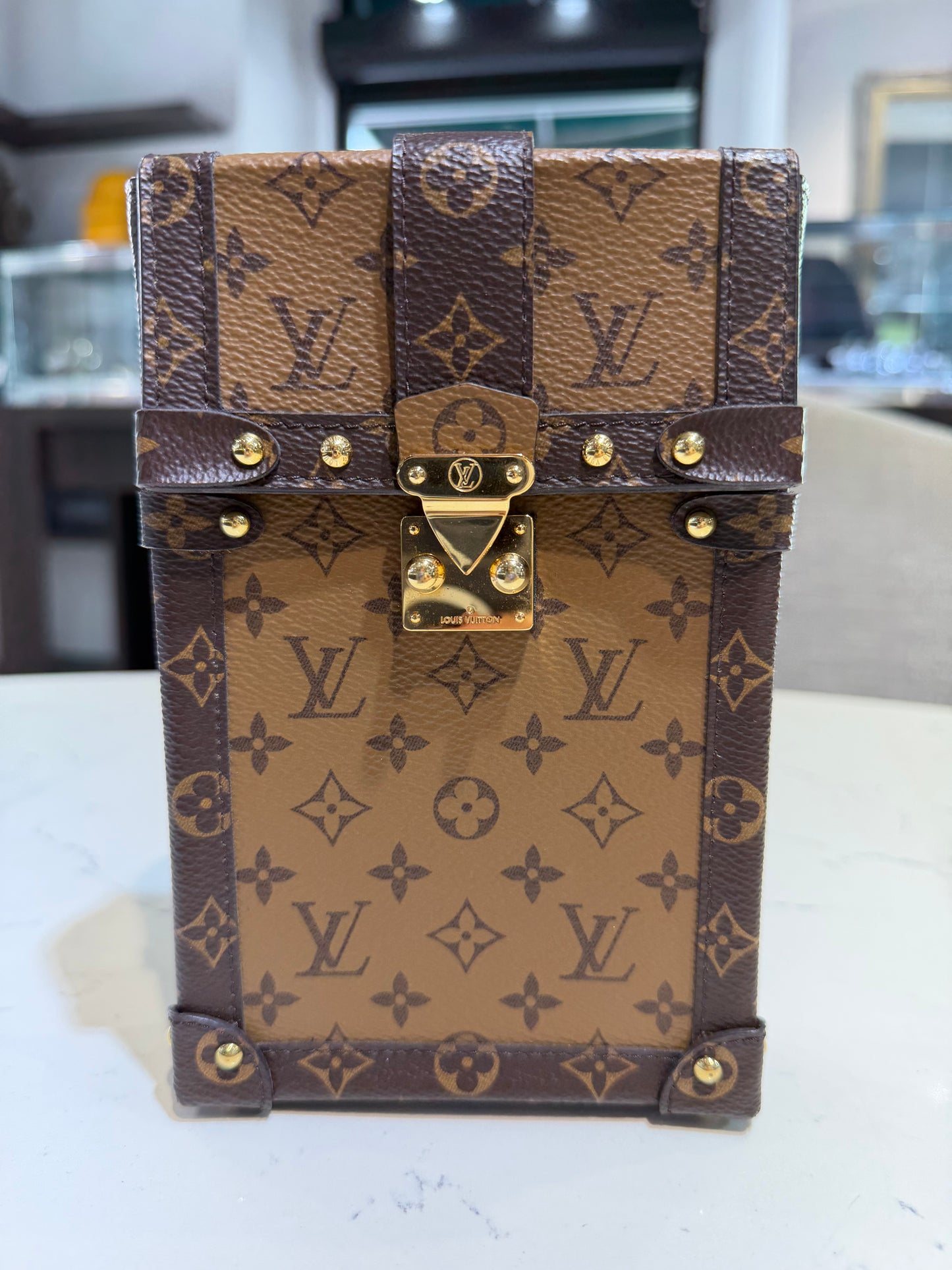 Pre-Owned LV Reverse Monogram Vertical Trunk