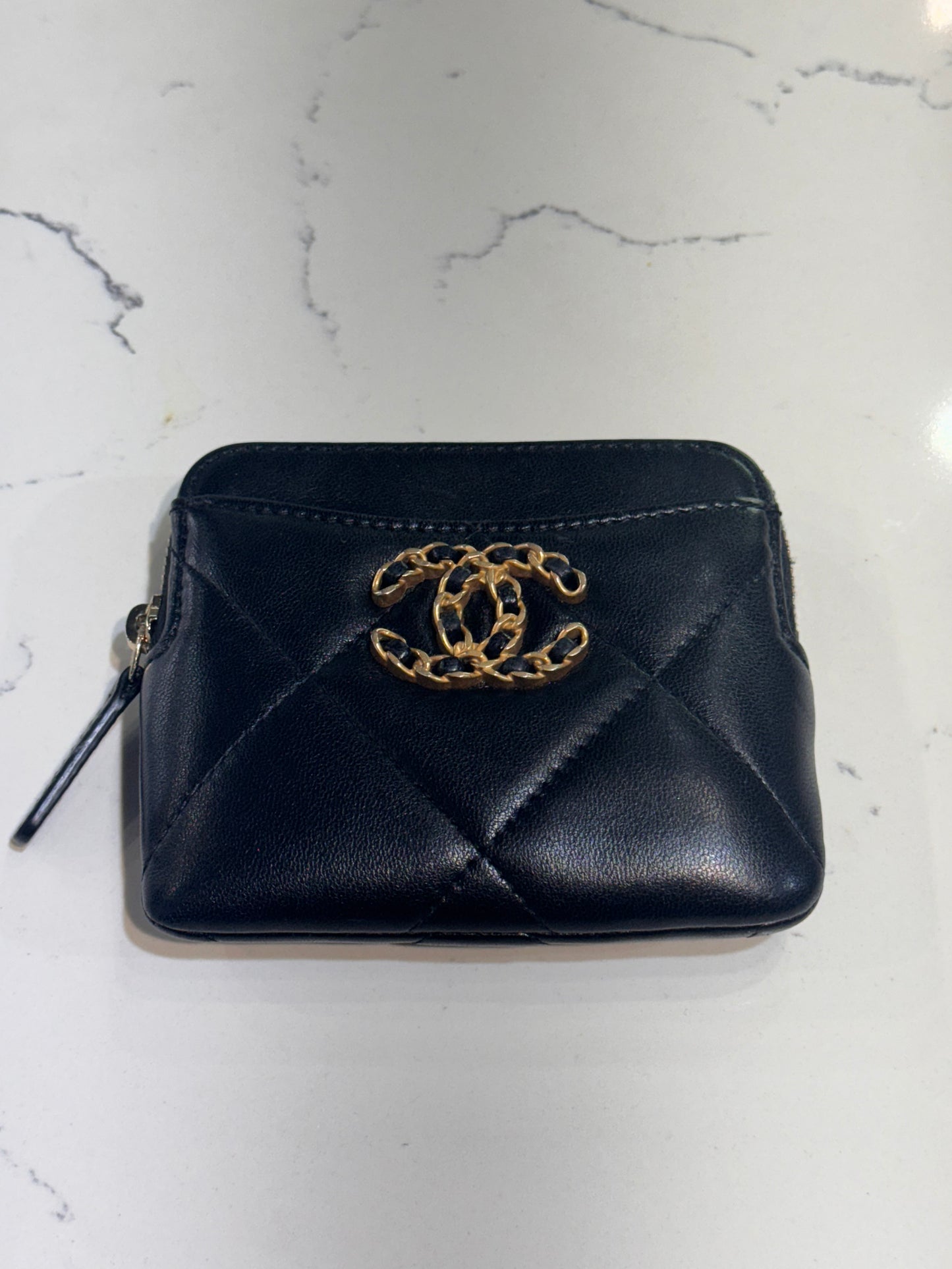 Chanel 19 Black Coin Purse