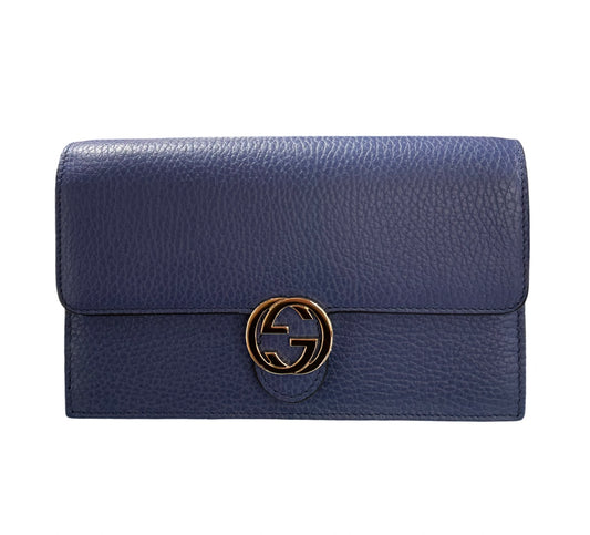 Gucci GG Wallet On Chain Blue