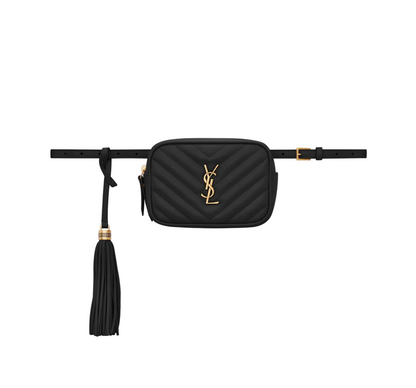 Pre-Owned YSL Lou Black Belt Bag