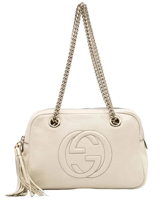Pre-Owned GG Beige Soho Chain Shoulder Bag