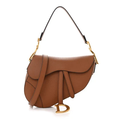 Pre-Owned CD Saddle Bag with Strap Golden Saddle