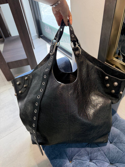 Pre-Owned Balenciaga Large Cagole Carry All Bag Black