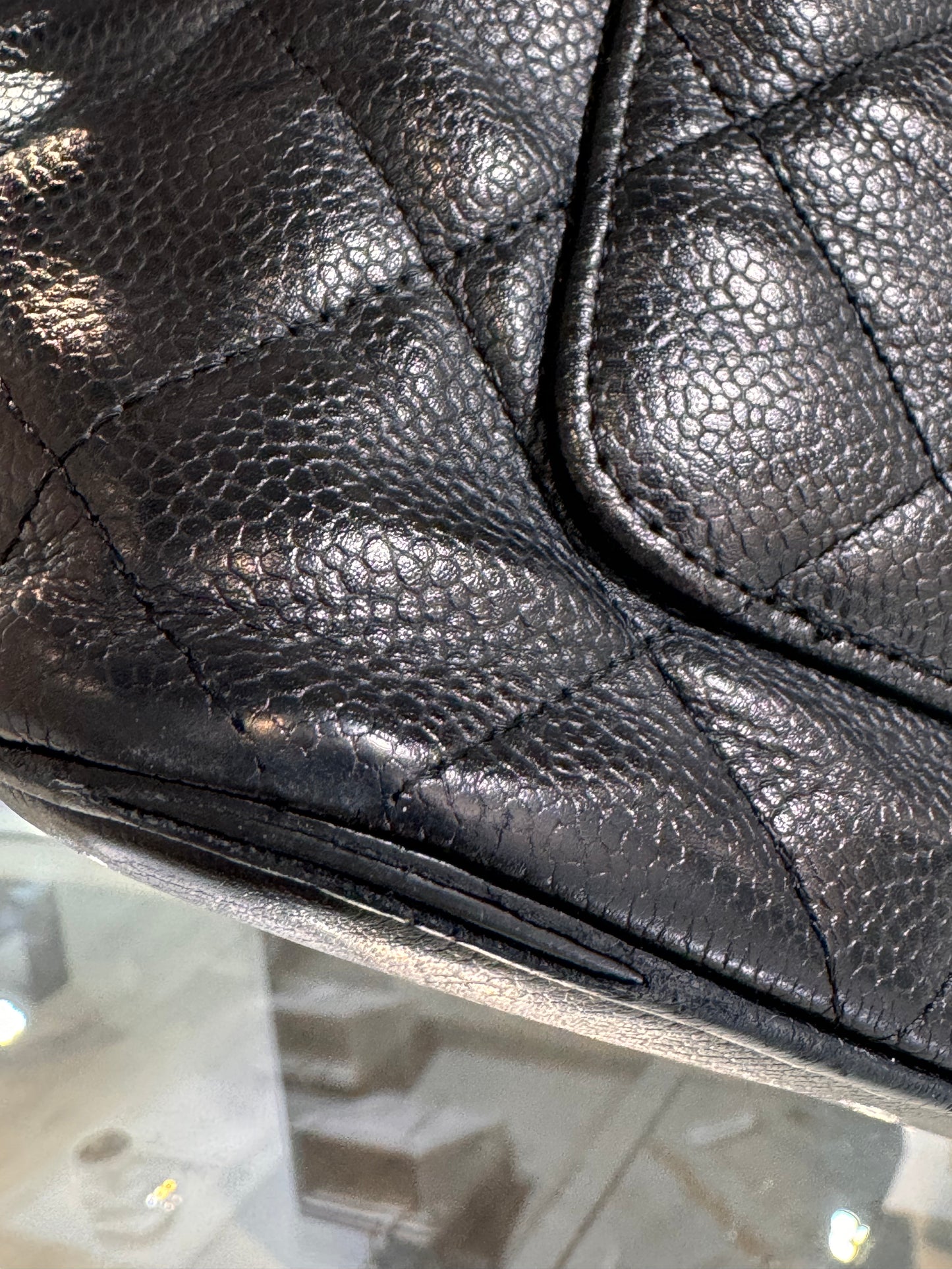 Chanel Black Caviar Medallion Tote