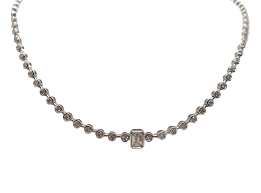 White Gold Diamonds Choker