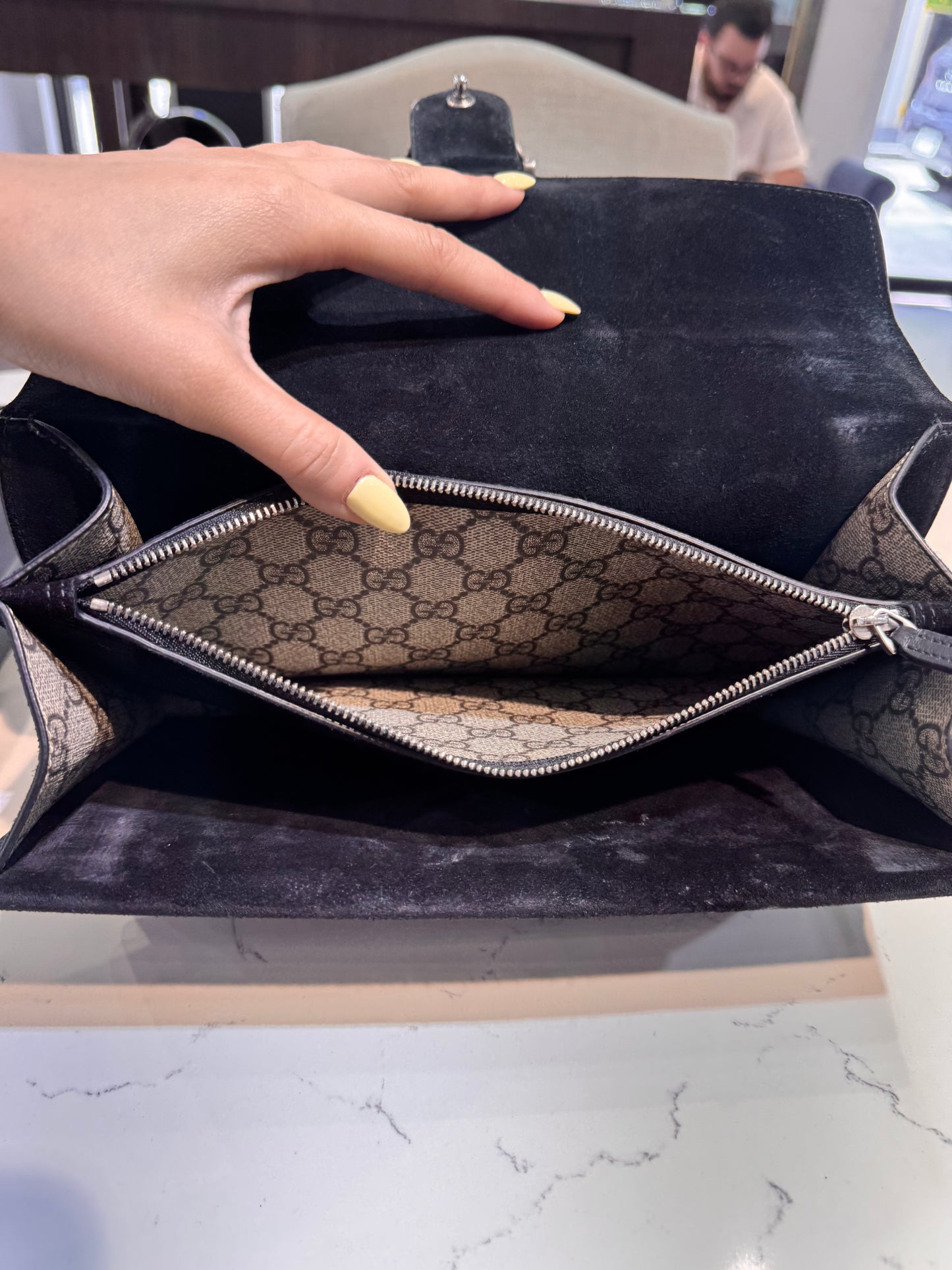 Gucci Medium Dionysus Black Suede